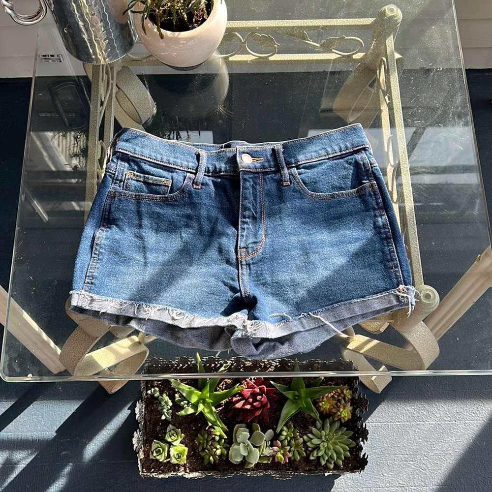 Hollister high-rise short-short (vintage stretch) Jean shorts